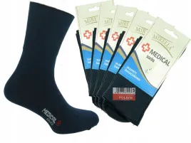 skarpety-damskie-zdrowotne-bezuciskowe-bawelna-medical-38-40-grafit-5-pak