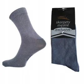 skarpety-meskie-garniturowe-exclusive-bawelna-eleganckie-43-46-szary