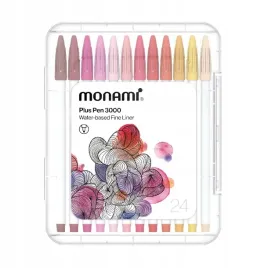 cienkopis-plus-pen-3000-24-kol-monami-na-bazie-wody-04-mm