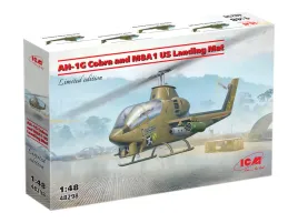 smiglowiec-bell-ah-1g-cobra-and-m8a1-us-landing-mat-model-48298-icm