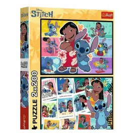 puzzle-lilo-and-stitch-2-x-200-el-wesole-zycie-stitcha-trefl