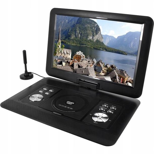 PRZENOŚNY 15.4" LCD TELEWIZOR TUNER DVBT2 HD SD USB