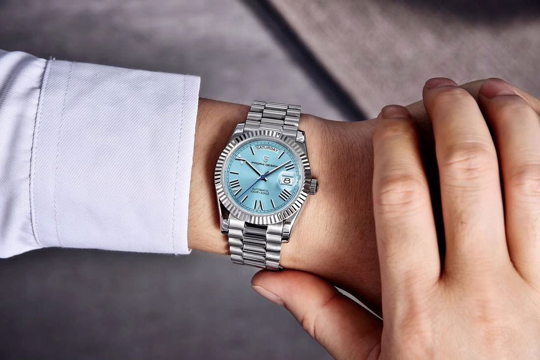 ZEGAREK PAGANI DESIGN PD-1752 SKY BLUE AUTOMATIC ST16 10ATM