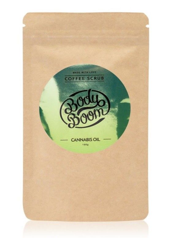 Body boom coffee scrub peeling kawowy cannabis oil 100g