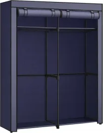 szafa-na-ubrania-tekstylna-skladana-materialowa-niebieski-174x140x43