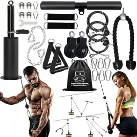 wyciag-gorny-i-dolny-zestaw-na-silownie-trening-przedramion-triceps