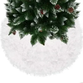 dywanik-pod-choinke-85-cm-bialy-wlochacz-mata-na-prezenty