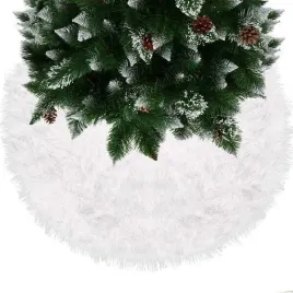 dywanik-pod-choinke-72-cm-bialy-wlochacz-mata-na-prezenty