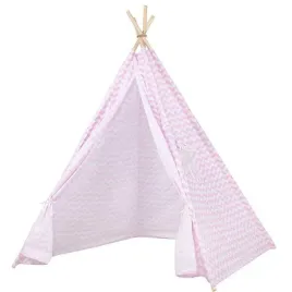 namiot-tipi-solo-rozowy-w-zygzaki