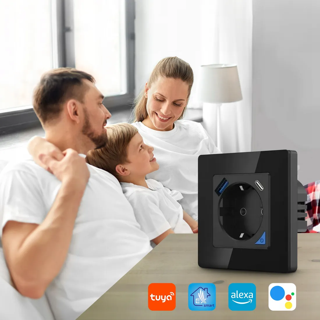 inteligentne-gniazdko-ramka-230v-usb-c-wifi-socket-set-pro-smart-home-tuya