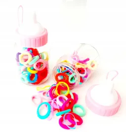 male-gumki-gumeczki-2-cm-dzieciece-do-wlosow-organizer-butelka-65-szt