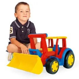 gigant-traktor-ladowarka-czerwono-zolta-pojazd-koparka-wader-66009