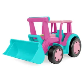 gigant-traktor-ladowarka-rozowy-66006-wader