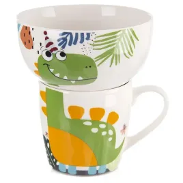 kubek-z-miseczka-dla-dziecka-porcelanowy-dinozaur-2-el