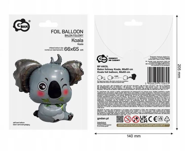 balon-foliowy-koala-66x65cm-material-folia
