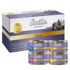 smilla-deluxe-8x85g-karma-dla-kotowkawaleczki-w-sosie-oraz-w-musie-tauryna