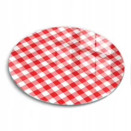 szklana-hartowana-deska-okragla-z-nadrukiem-czerwono-biala-krata-fi-40-cm