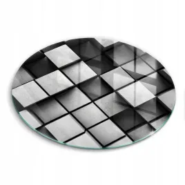 hartowana-okragla-deska-szklana-ze-wzorem-abstrakcja-kwadraty-3d-fi-40-cm