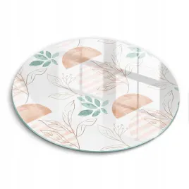 deska-okragla-szklo-hartowane-z-ozdobnym-wzorem-boho-wzor-liscie-fi-30-cm