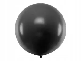 balon-okragly-pastel-black-1m