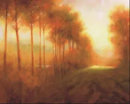 line-of-trees-at-dawn-lorraine-westwood-plakat-obraz-30x24cm