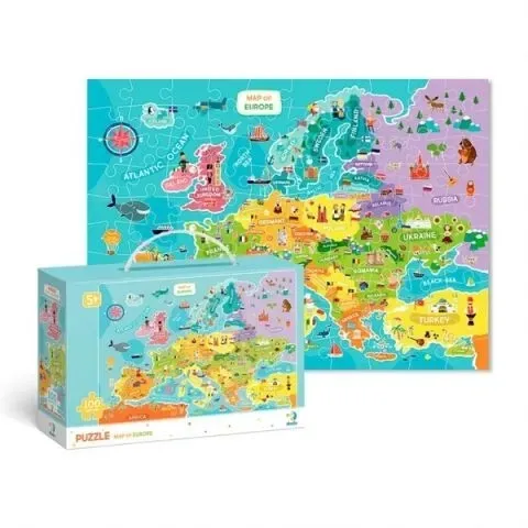 puzzle-100-mapa-europy-wiek-dziecka-5-lat