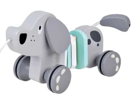 zabawka-do-ciagniecia-na-sznurku-piesek-szary-drewniana