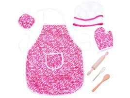 rozowy-zestaw-kucharza-fartuszek-czapka-walek