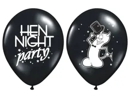 balony-30cm-hen-night-party-pastel-black-5szt