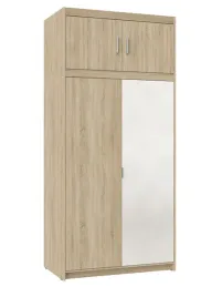 szafa-z-nadstawka-lustrem-90-cm-trino-dab-sonoma