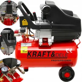 kompresor-olejowy-sprezarka-24l-230v-8bar-205l-min-kraft-new-model-jakosc