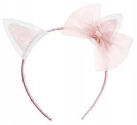 opaska-kotek-z-kokardka-rozowy