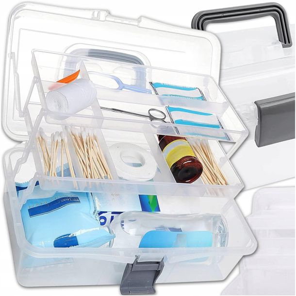 ﻿Rozkładany organizer kuferek pudełko - 27 x 17,5 x 14 cm