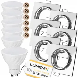 zestaw-6x-oprawa-kwadrat-ruchoma-chrom-zarowka-gu10-led-10w-ciepla