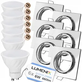 zestaw-6x-oprawa-kwadrat-ruchoma-chrom-zarowka-gu10-led-6w-zimna