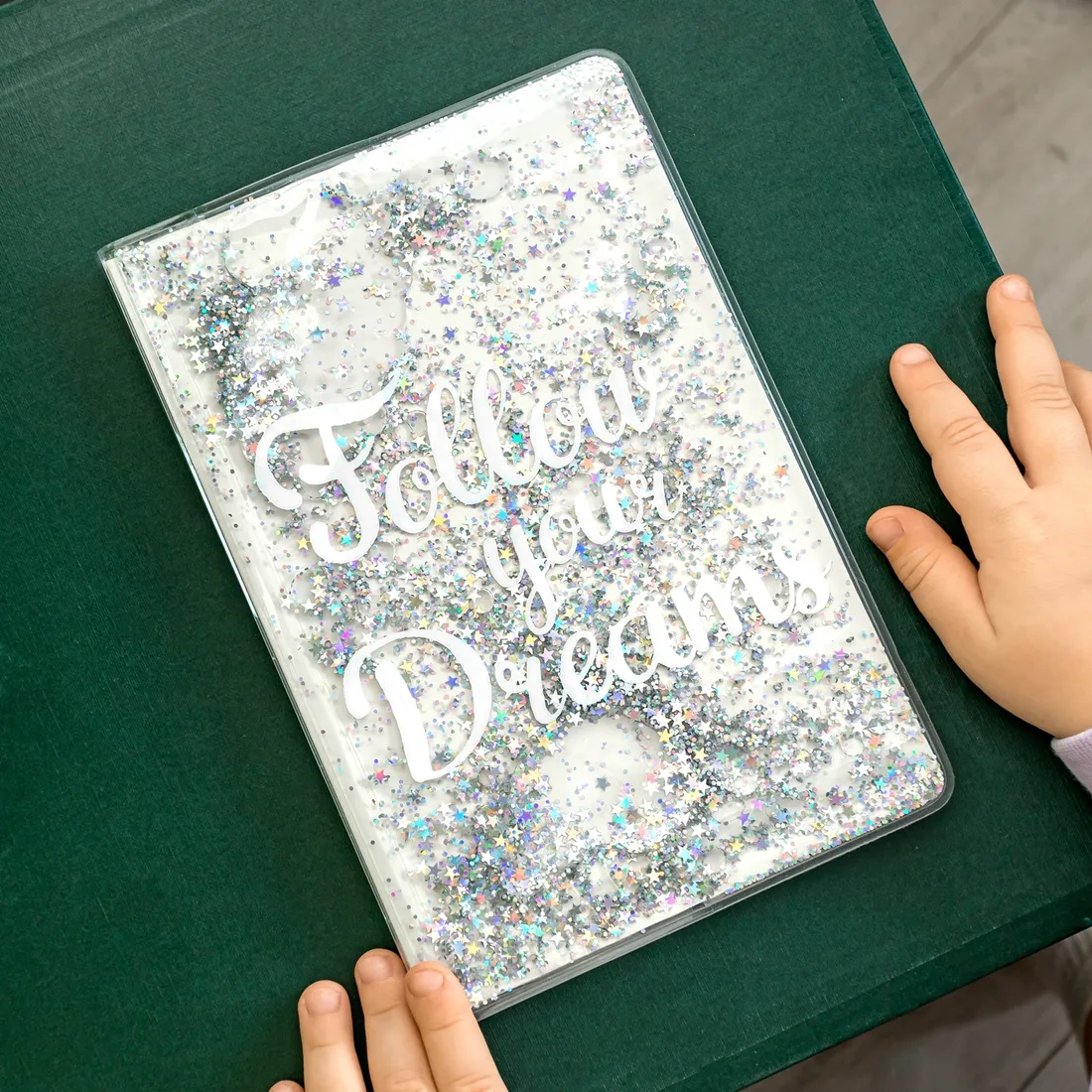 notes-follow-your-dreams-srebrne-cekiny