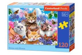 puzzle-120-el-kittens-with-flowers