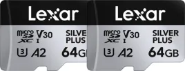 lexar-microsdxc-professional-silver-plus-r205-w100-64gb-zestaw-or-dwie-kar