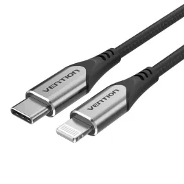 kabel-usb-c-2-0-do-lightning-vention-tachg-mfi-3a-15m-szary