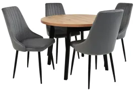 maly-zestaw-stol-okragly-rozkladany-100-130-artisan-i-4-krzesla-kubelkowe