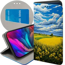 etui-z-klapka-do-xiaomi-redmi-note-14-5g-wzory-chmury-niebo-blekit-futeral