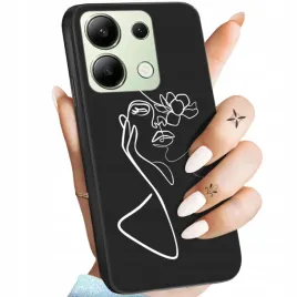 etui-matowe-do-xiaomi-redmi-note-13-4g-wzory-line-art-kreska-linia-obudowa