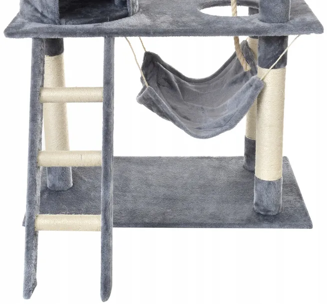 drapak-dla-kota-z-hamakiem-kolor-szary