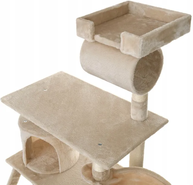 drapak-dla-kota-z-hamakiem-rodzaj-slupek-do-drapania