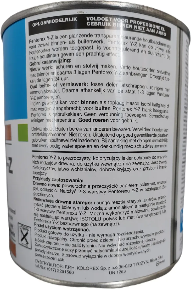 pentorex-yz-k-8-niebieski-2-5l-stan-nowy