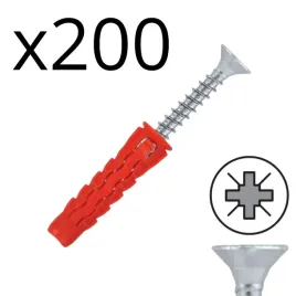 kolki-rozporowe-5x25-wkrety-35x45-stozkowe-pz2-200szt-wkret-met-klimas-sfx