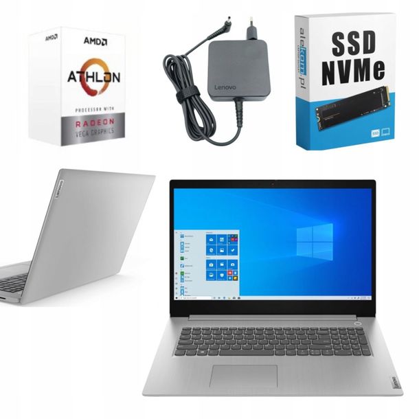 LAPTOP Lenovo IdeaPad 3 17ADA05 Silver 3050U 8GB 256GB SSD Win11
