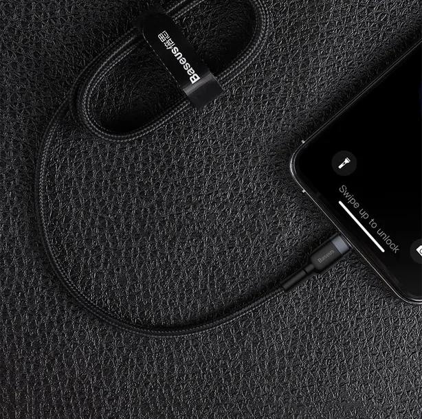baseus-cafule-cable-1m-usb-c-greater-lightning-czarno-szary-stan-nowy-kolor-czarny