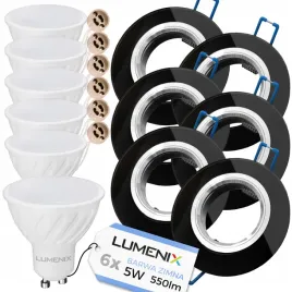 6x-oprawa-okragla-szklana-czarna-lustro-zarowka-gu10-led-5w-zimna