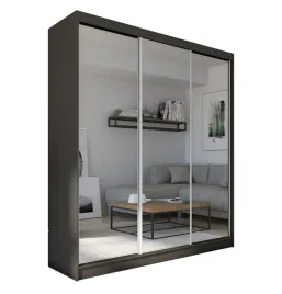 czarna-szafa-do-przedpokoju-z-lustrem-180-cm